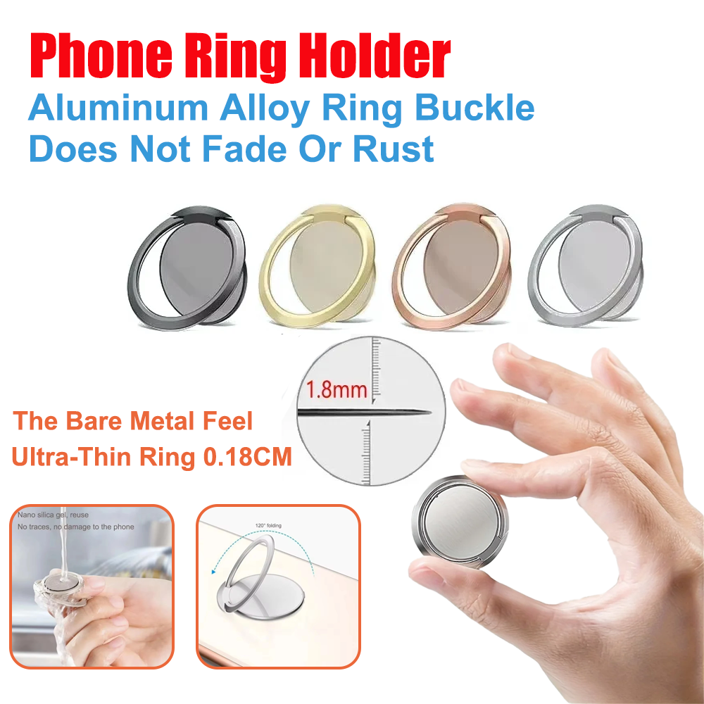 Phone Accessories Holder Car - Ultra Thin Metal Ring Holder Stand