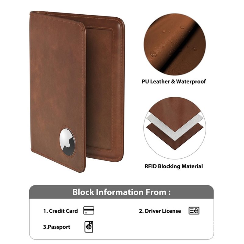 ABRT-Passport Holder With RFID - Airtag Holder Case recension och pris