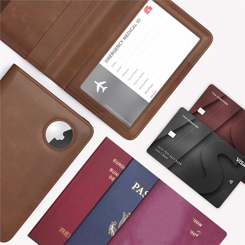 ABRT-Passport Holder With RFID - Airtag Holder Case recension och pris