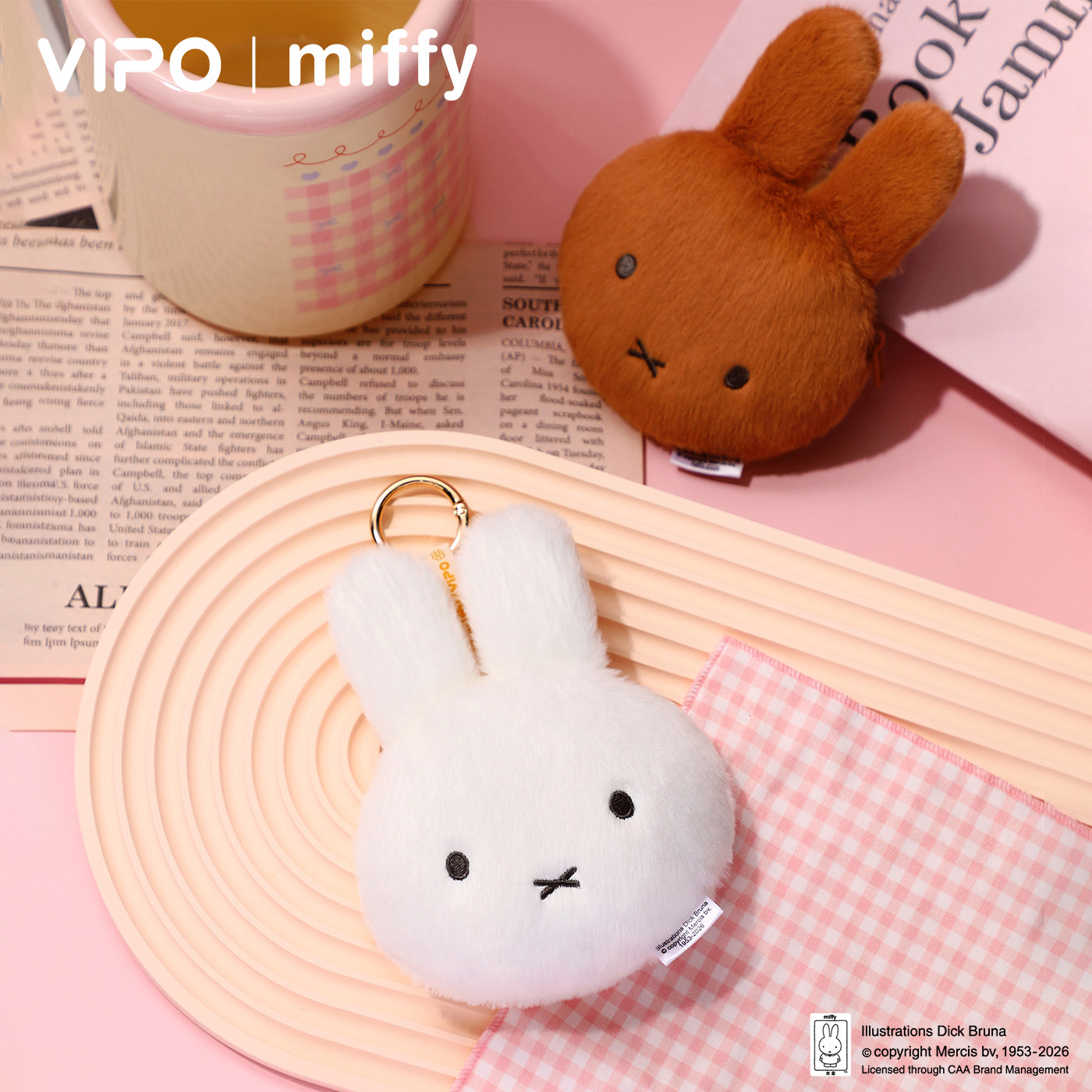 Vipo Miffy Cute Rabbit Coin Pu - Airtag Holder Case recension och pris