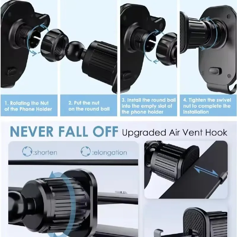 Car Phone Holder Car Air Vent  - Phone Accessories Holder Car recension och pris