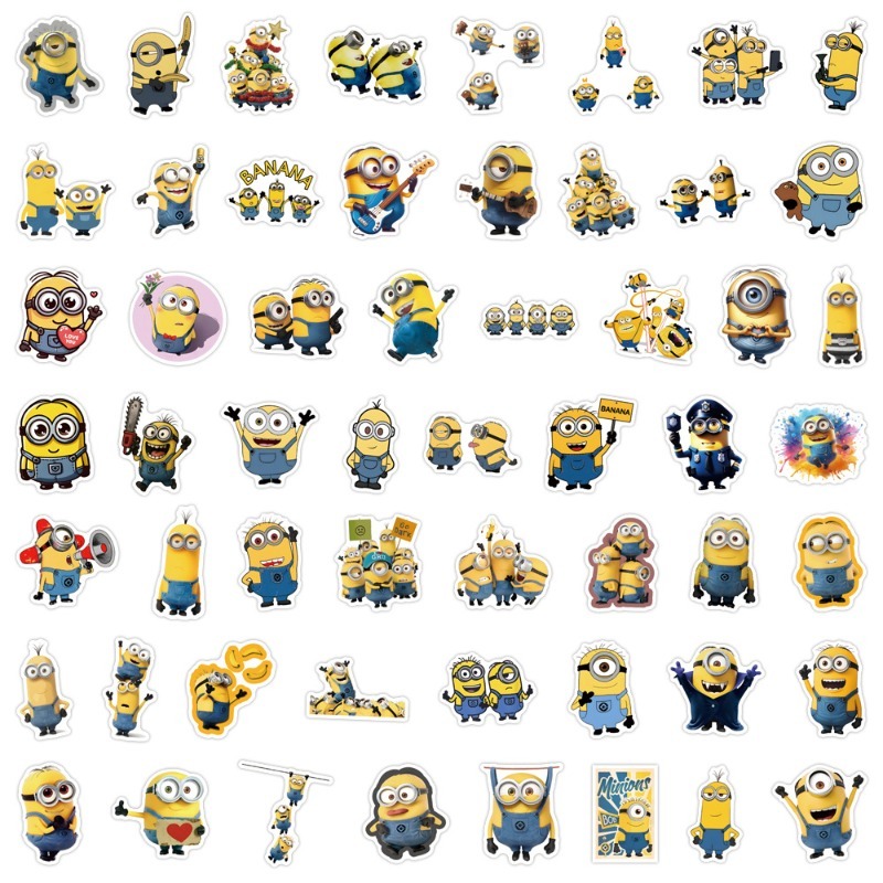 55pcs Minions Cartoon Graffiti - Phone Accessories Ideas recension och pris