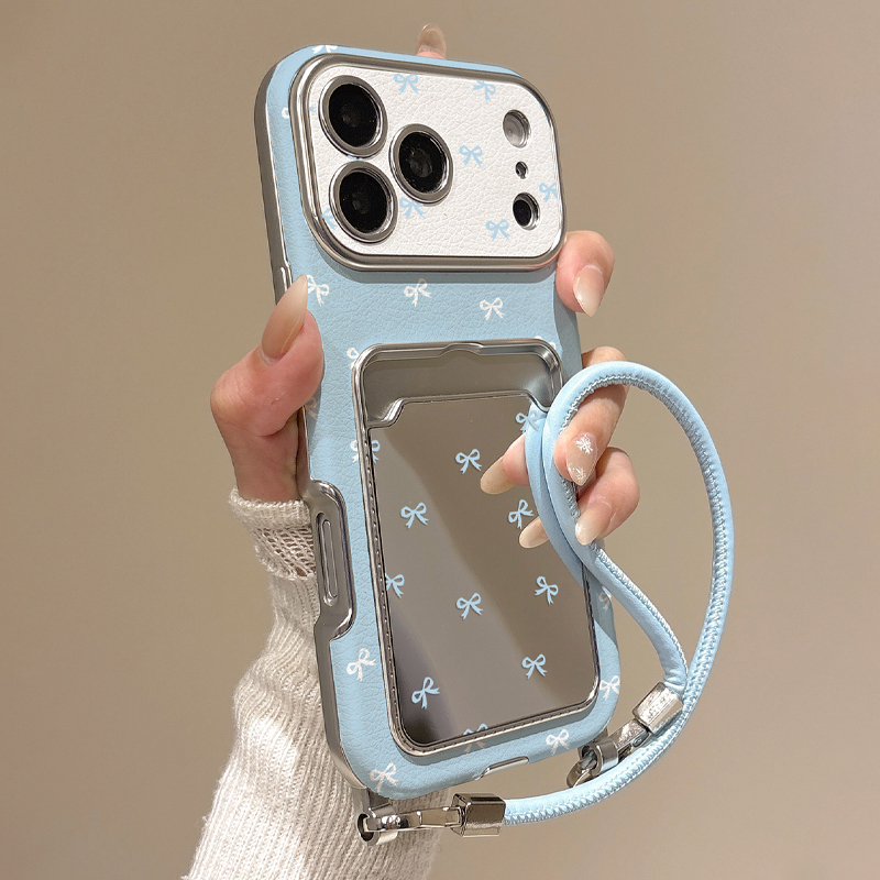 Cute Bow Mirror Card Holder Ph - Phone Accessories Holder recension och pris