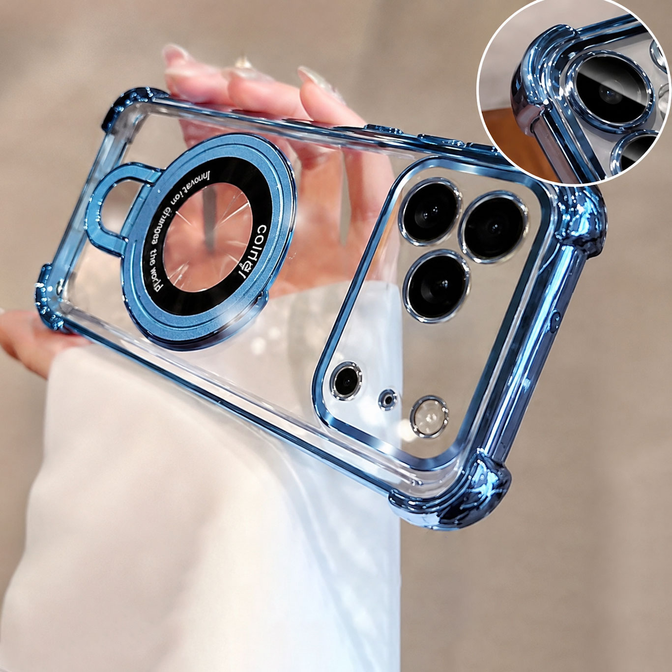 Luxury Clear  Plating Phone Ca - Phone Accessories Holder recension och pris