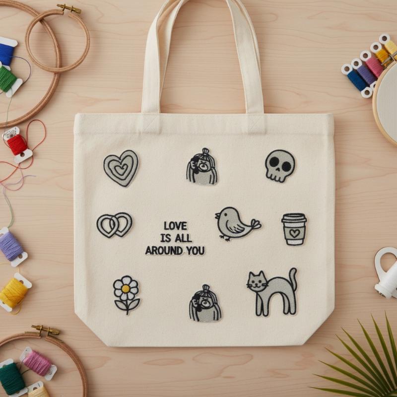 1Set Heart Cat Skull Birds Emb - Phone Accessory recension och pris
