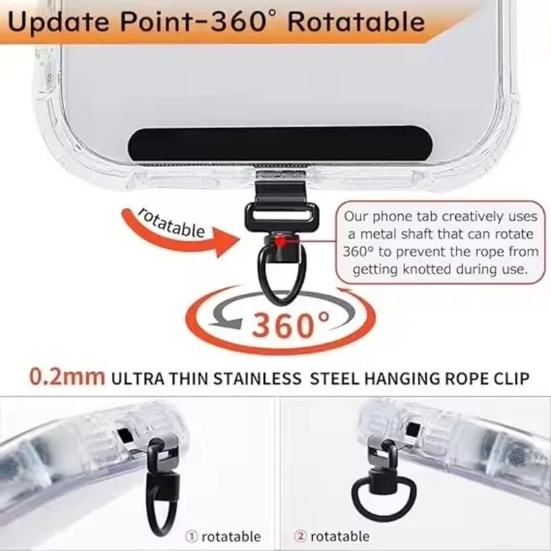 360 Rotating Phone Lanyard Cli - Phone Accessories Holder recension och pris