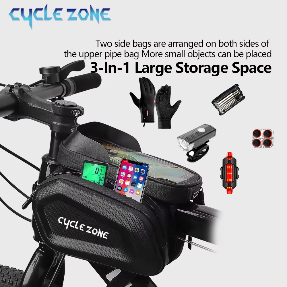 Large Capacity Bicycle Top Tub - Phone Zone Accessories & Repair Photos recension och pris