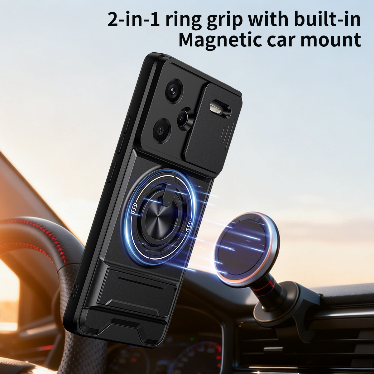 Lens Slide Camera Phone Case f - Phone Accessories Holder recension och pris