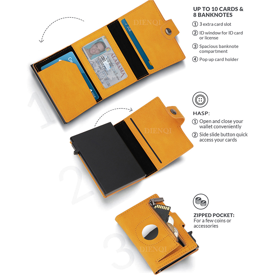 Airtag Wallet Rfid Credit Card - Airtag Holder Case recension och pris