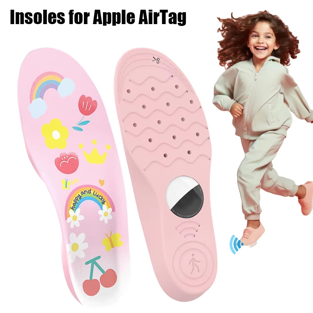 1Pair PU Shoe Insoles 135-230m - Airtag Holder Case recension och pris
